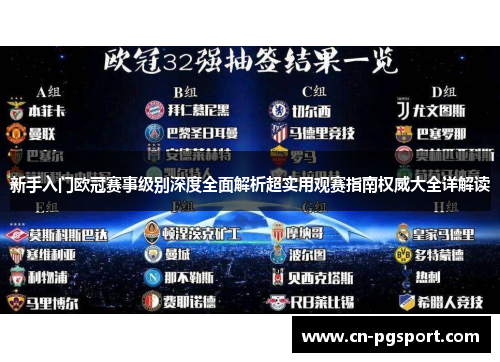 新手入门欧冠赛事级别深度全面解析超实用观赛指南权威大全详解读